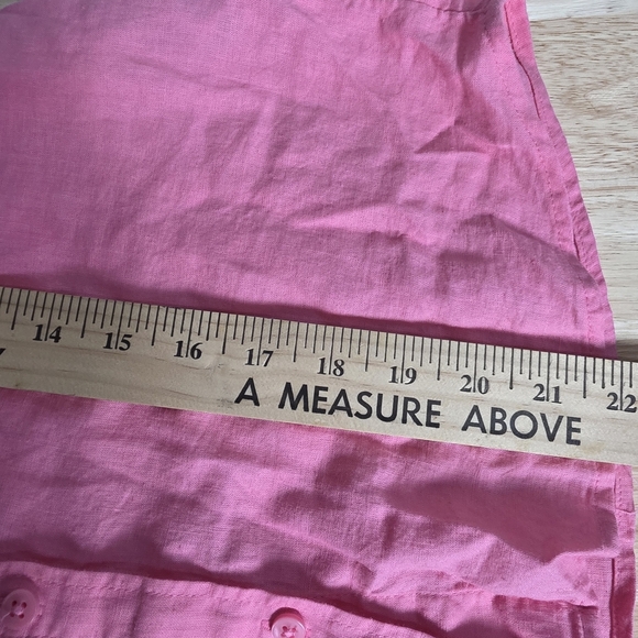 Lin Melange Woman Blouse Sz S Pink 
Boton up - Picture 5 of 9